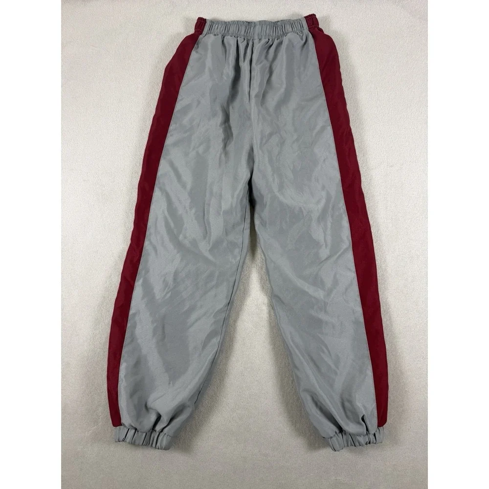 Everlast Boys Gray Maroon Side Stripe Track Pants Size M 10/12 Activewear